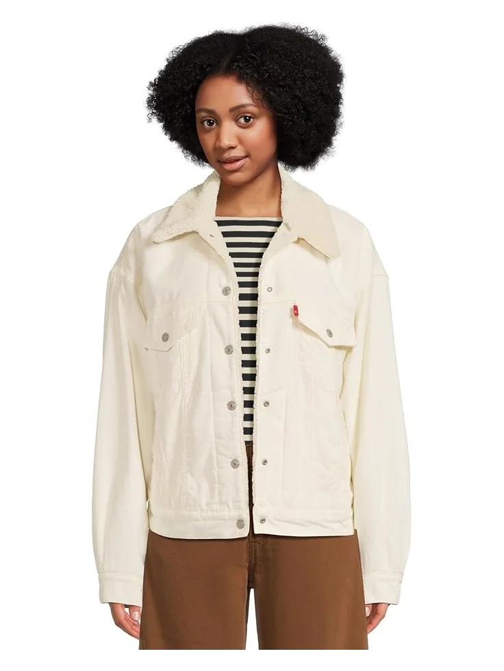 Женская куртка Levi's Womens 90s Sherpa Trucker — изображение 1 из 5, цапля