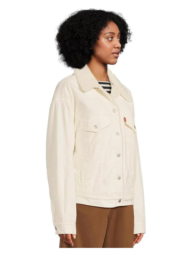 Женская куртка Levi's Womens 90s Sherpa Trucker — изображение 2 из 5, цапля