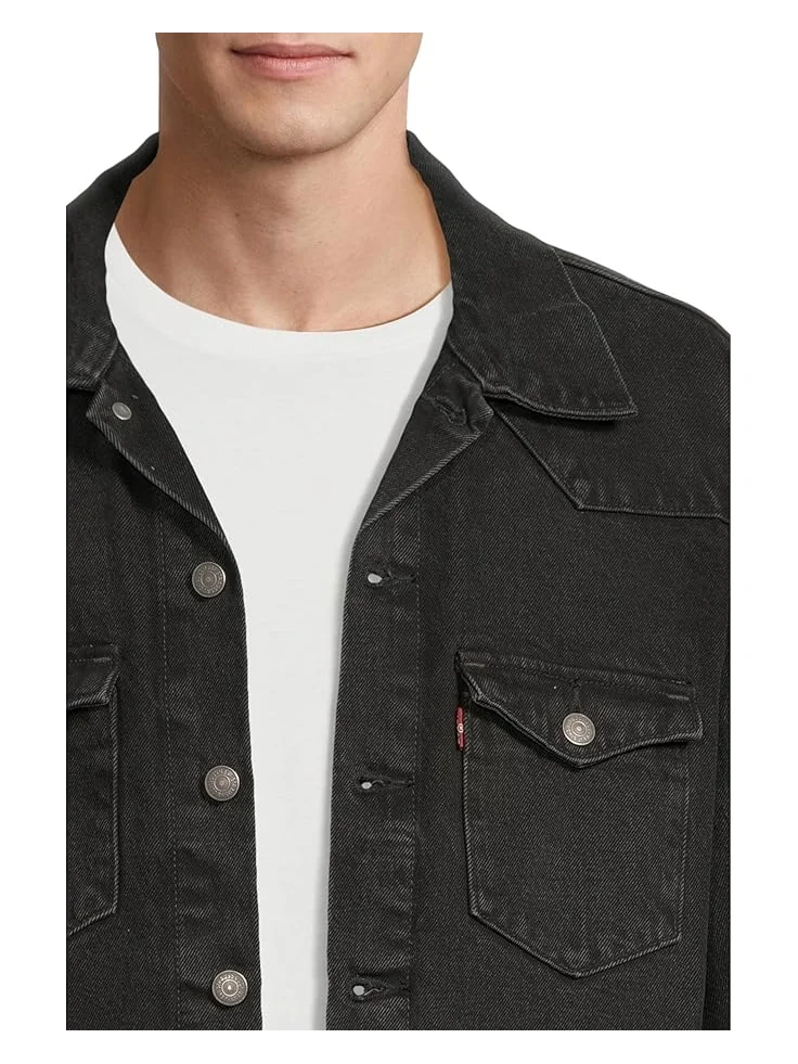 Мужская куртка Levi's Western Trucker Levi's Mens — изображение 4 из 5, черный