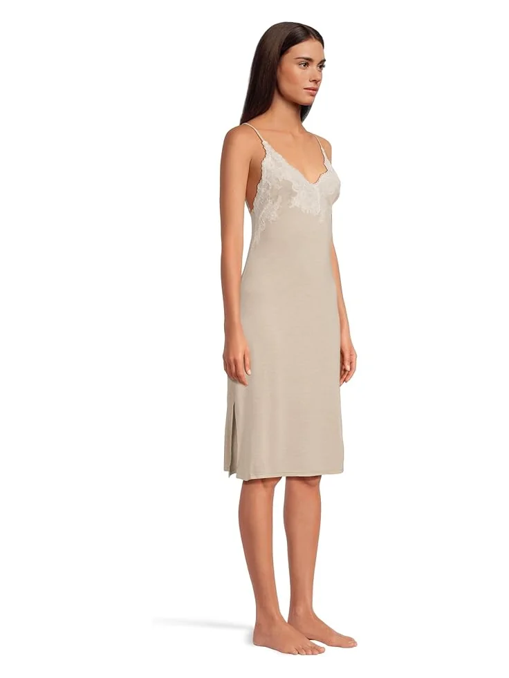 Женская пижама Natori Luxe Shangri-La Slip — изображение 2 из 4, серый