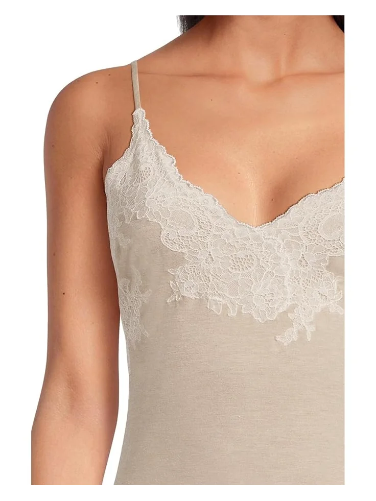 Женская пижама Natori Luxe Shangri-La Slip — изображение 4 из 4, серый