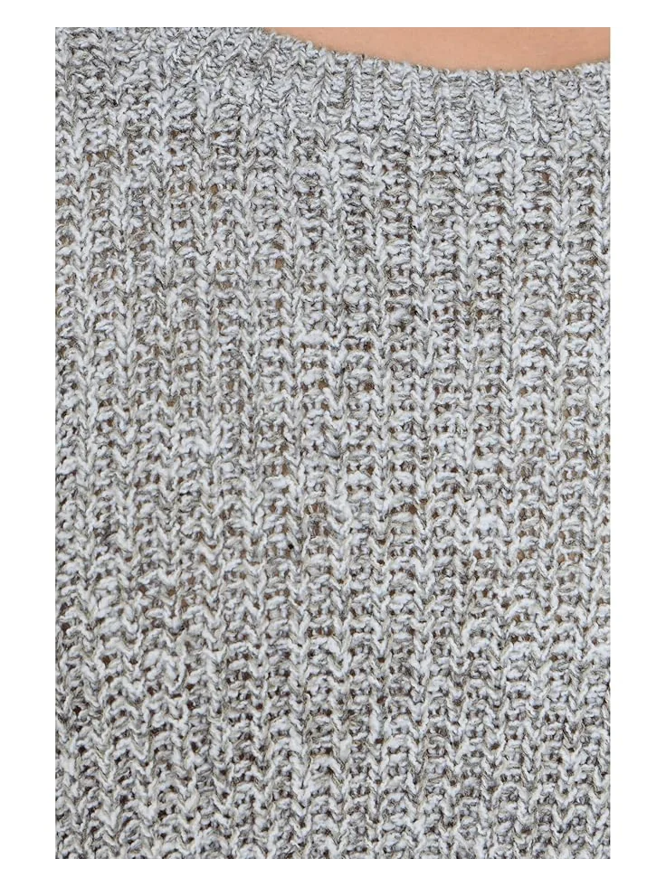 Женский свитер Eileen Fisher Peruvian Cotton Cloud Twist Crew Neck — изображение 5 из 5, жемчужный