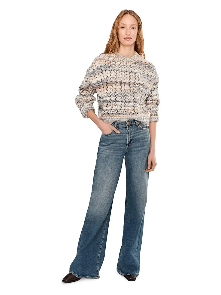Женский свитер Madewell Fawn Open Stripe — изображение 2 из 5, песчаный