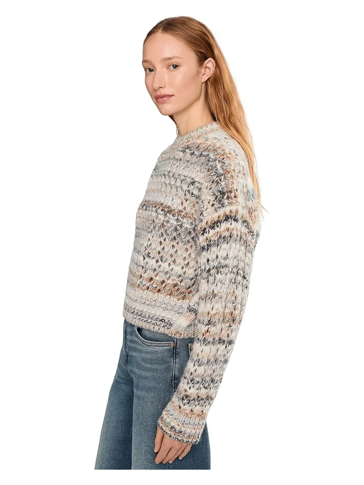 Женский свитер Madewell Fawn Open Stripe — изображение 3 из 5, песчаный