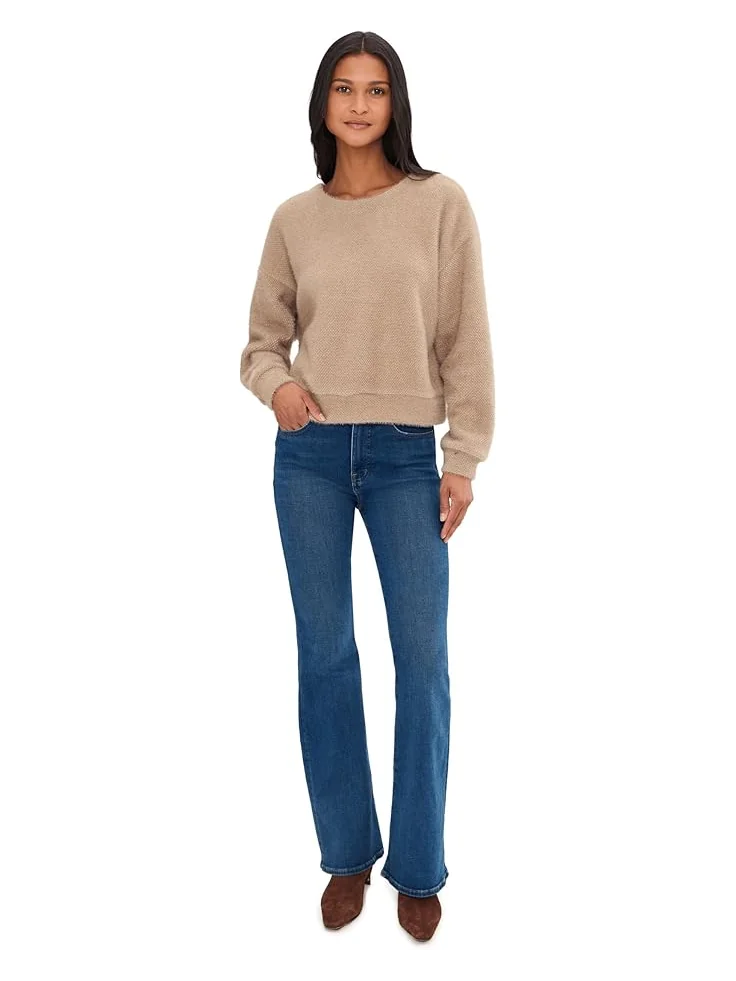 Женский свитер Splendid Fallon Fuzzy Crew Neck — изображение 2 из 5, маккиато