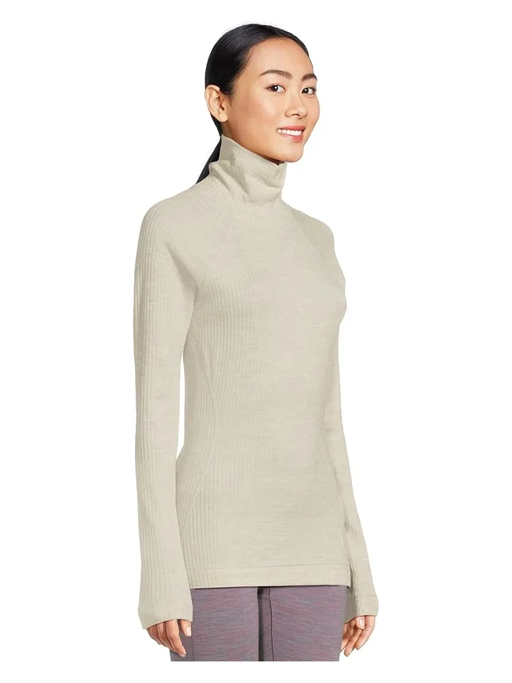 Женский свитер Smartwool Thermal Merino Rib Turtleneck — изображение 2 из 5, пепельный вереск