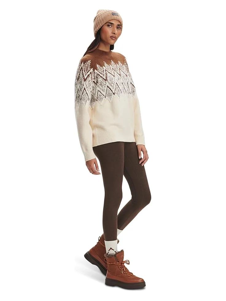 Женский свитер Varley Siren Jacquard 2.0 — изображение 2 из 5, шоколадный
