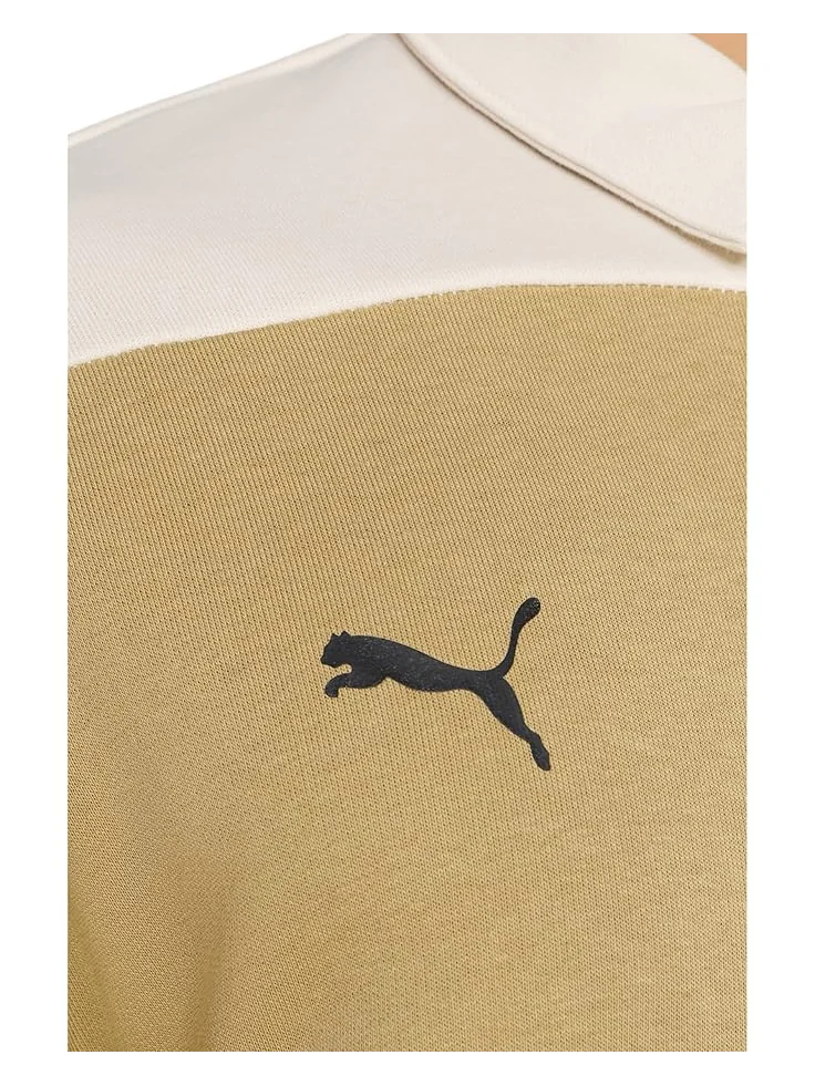 Мужской худи PUMA Porsche Legacy Lifestyle Crew Striped Knit Top, Coffee Milk — изображение 5 из 5, кофейное молоко