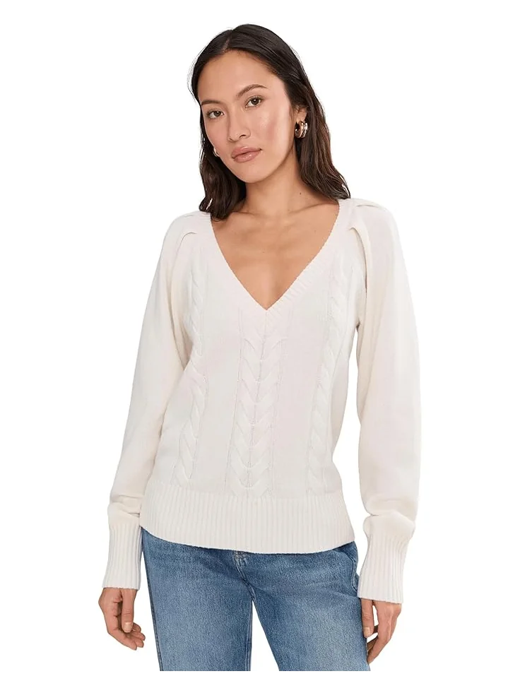 Женский свитер Madewell Femme V-Neck Carlia — изображение 1 из 5, арктический