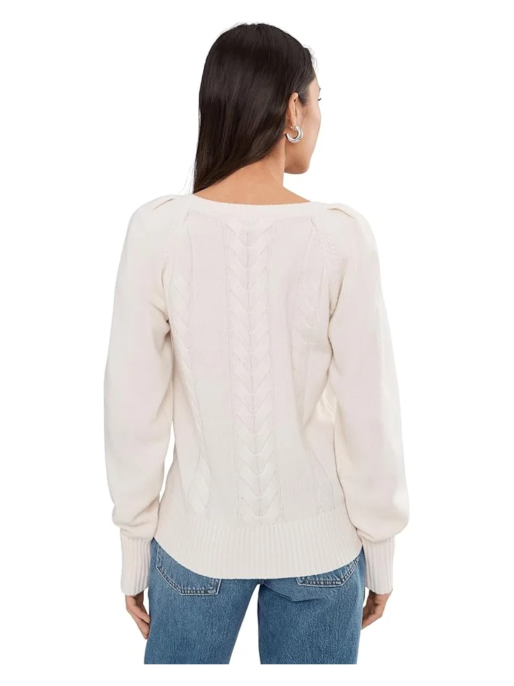 Женский свитер Madewell Femme V-Neck Carlia — изображение 4 из 5, арктический
