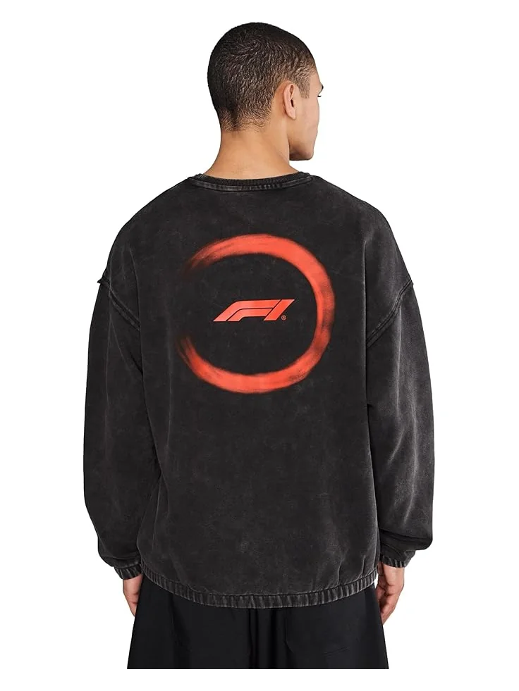 Мужской худи PUMA Formula 1 Sportswear Crew Fleece — изображение 4 из 5, черный