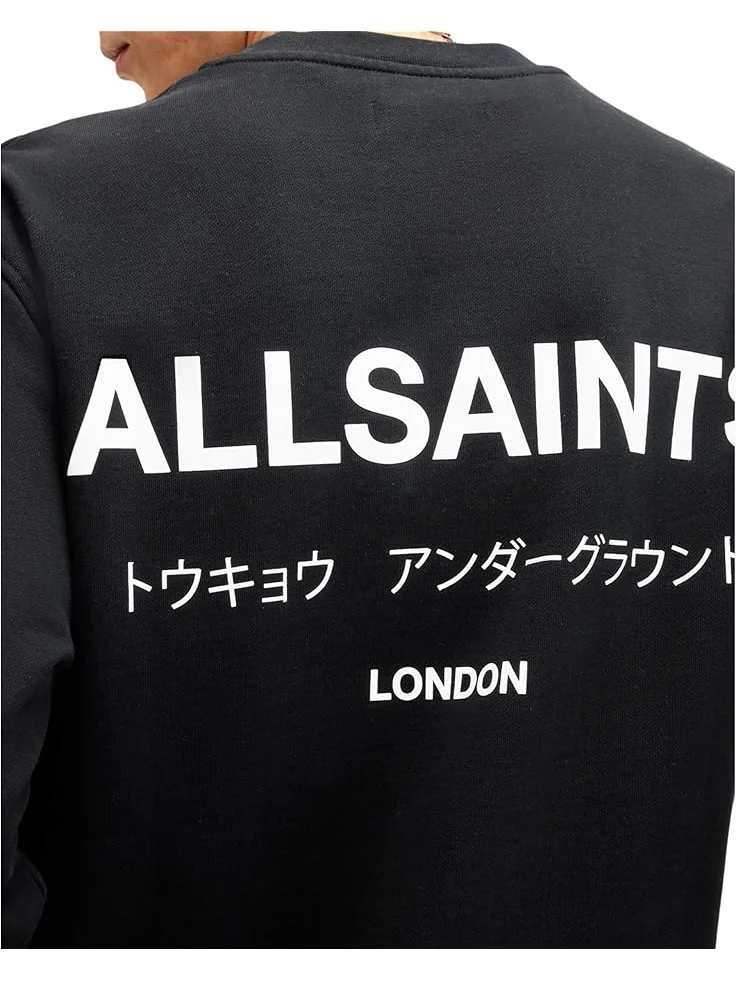 Мужской худи AllSaints Underground Crew — изображение 3 из 4, черный