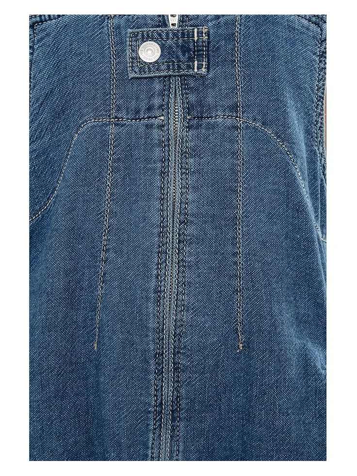Женские брюки Free People Jude One-Piece — изображение 5 из 5, индиго