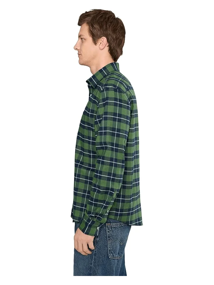 Мужская рубашка UNTUCKit Performance Flannel Brightlake — изображение 3 из 5, зеленый