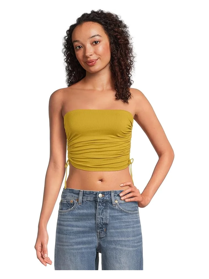 Женский топ UGG Emilia Bandeau Top Rib — изображение 1 из 5, яркий оливковый