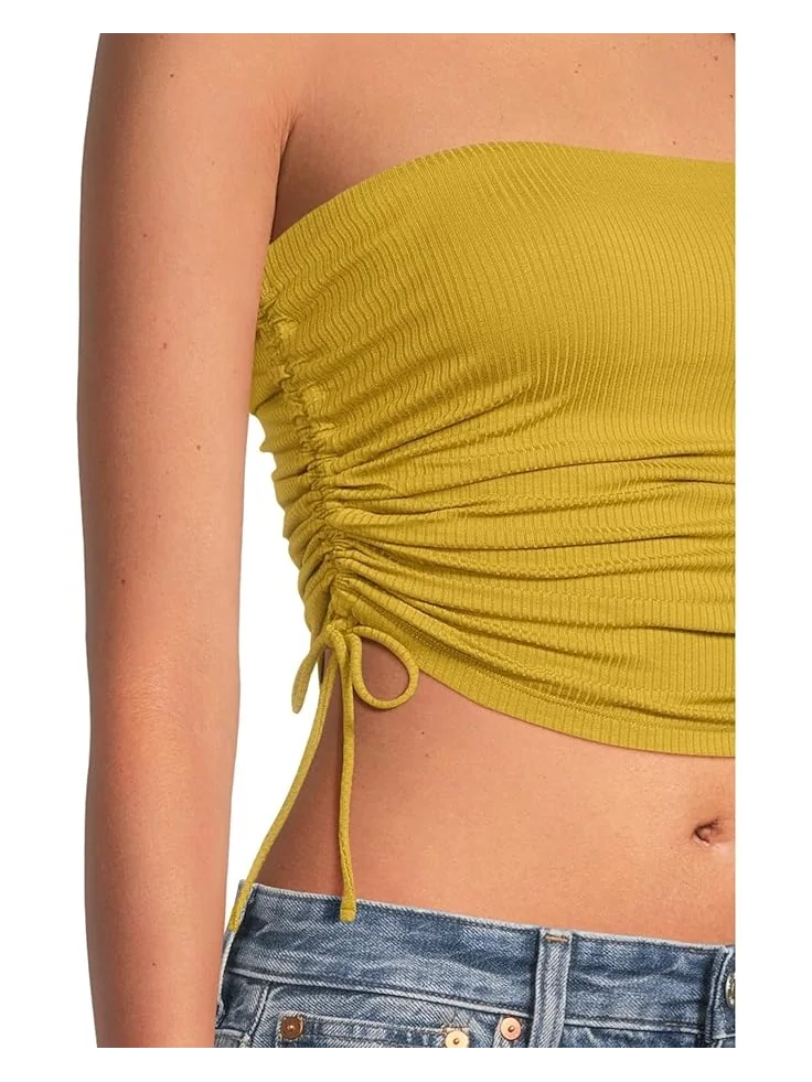 Женский топ UGG Emilia Bandeau Top Rib — изображение 4 из 5, яркий оливковый