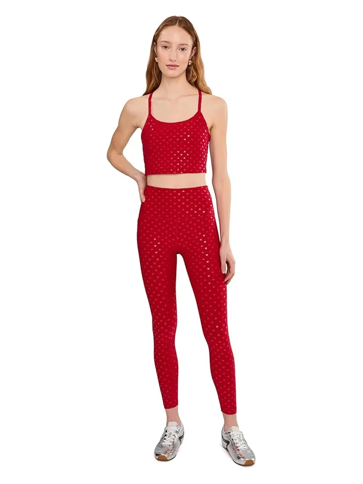 Женский укороченный топ Beyond Yoga Softshine Slim Racerback — изображение 2 из 5, красный