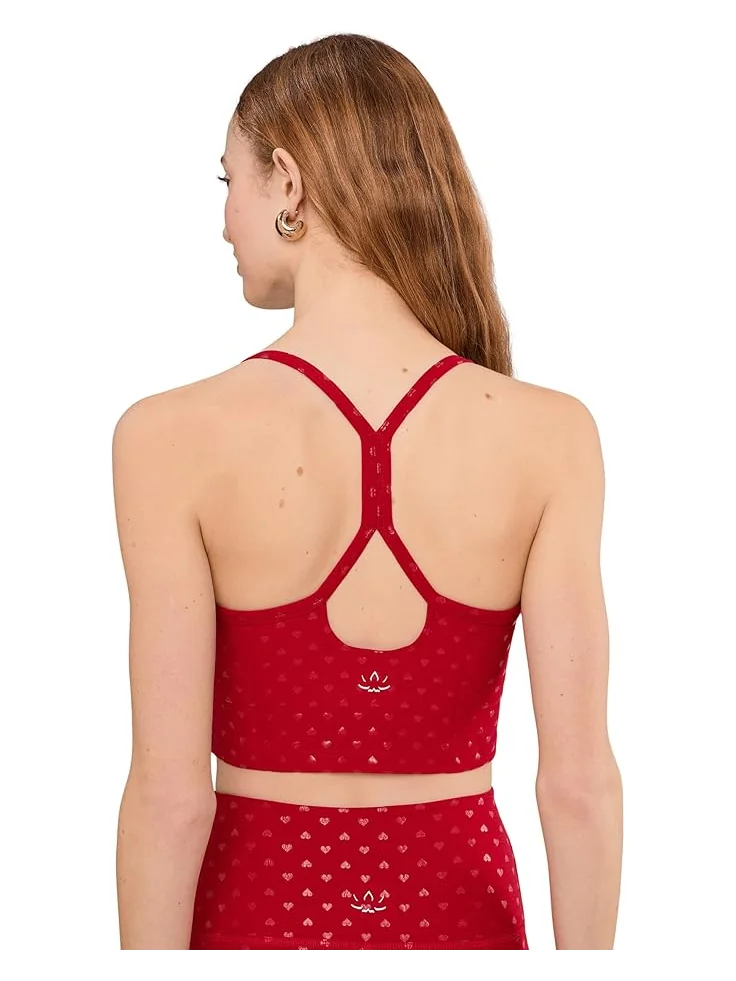 Женский укороченный топ Beyond Yoga Softshine Slim Racerback — изображение 4 из 5, красный