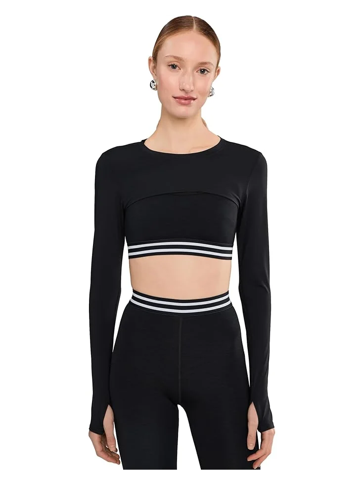 Женский топ Splits59 Amelia Airweight Lite Shrug — изображение 1 из 5, черный