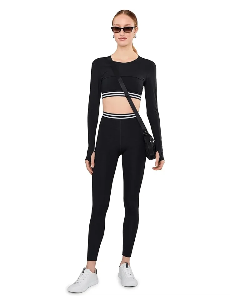 Женский топ Splits59 Amelia Airweight Lite Shrug — изображение 2 из 5, черный