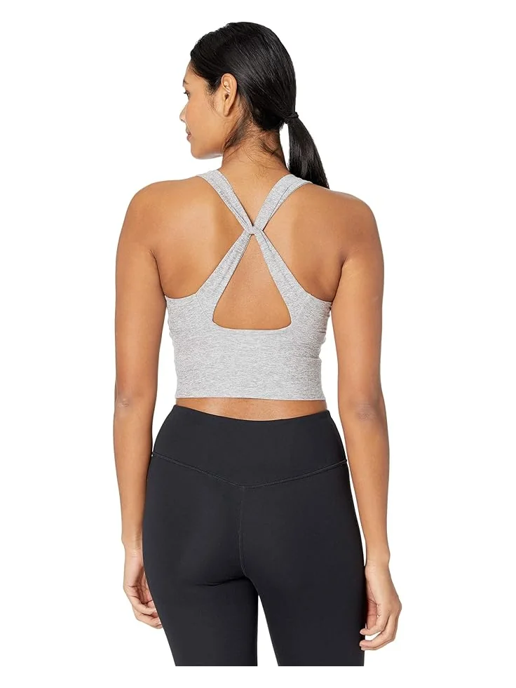 Женский укороченный топ Beyond Yoga Spacedye Twist Through — изображение 2 из 3, серебристый