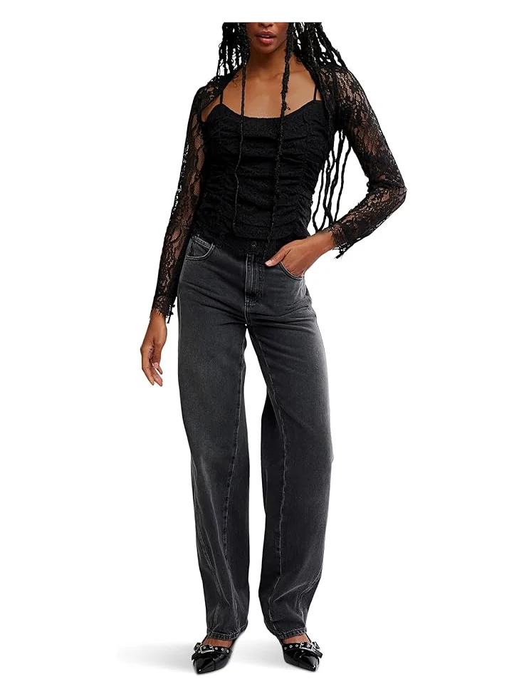 Женский топ Free People Paloma Lace — изображение 5 из 5, черный