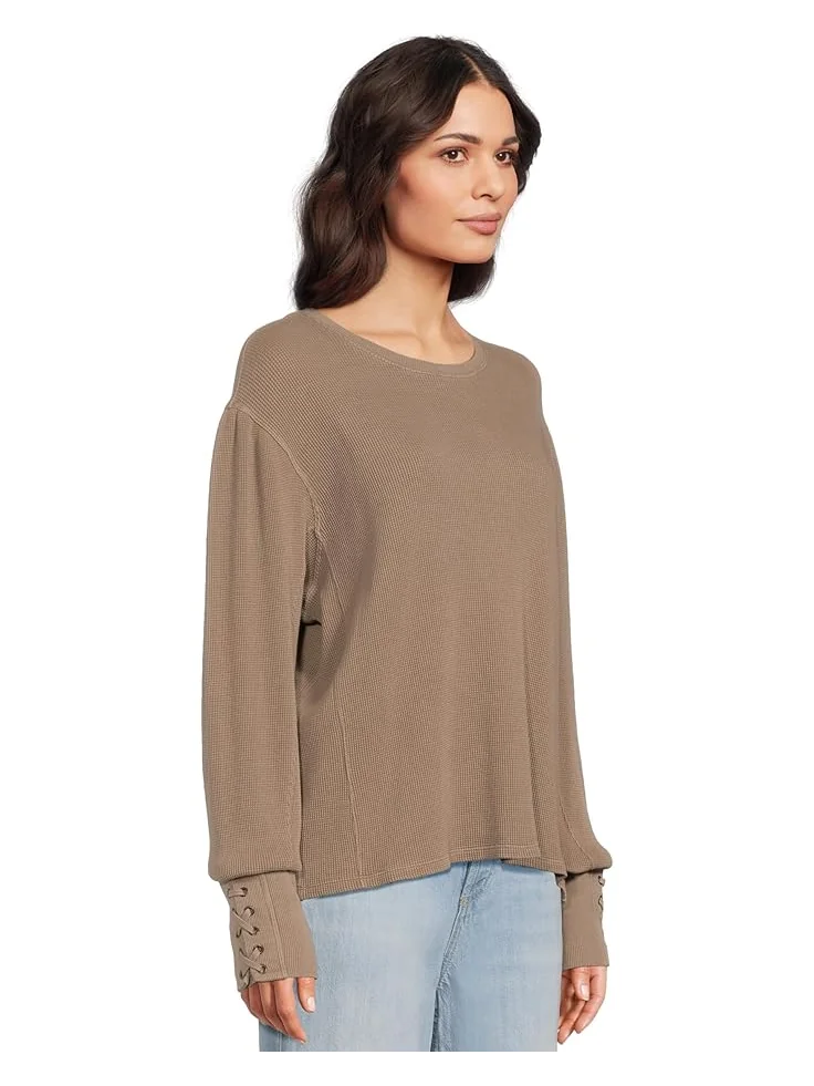 Женский топ Free People Lapis Cuff — изображение 2 из 5, бежевый