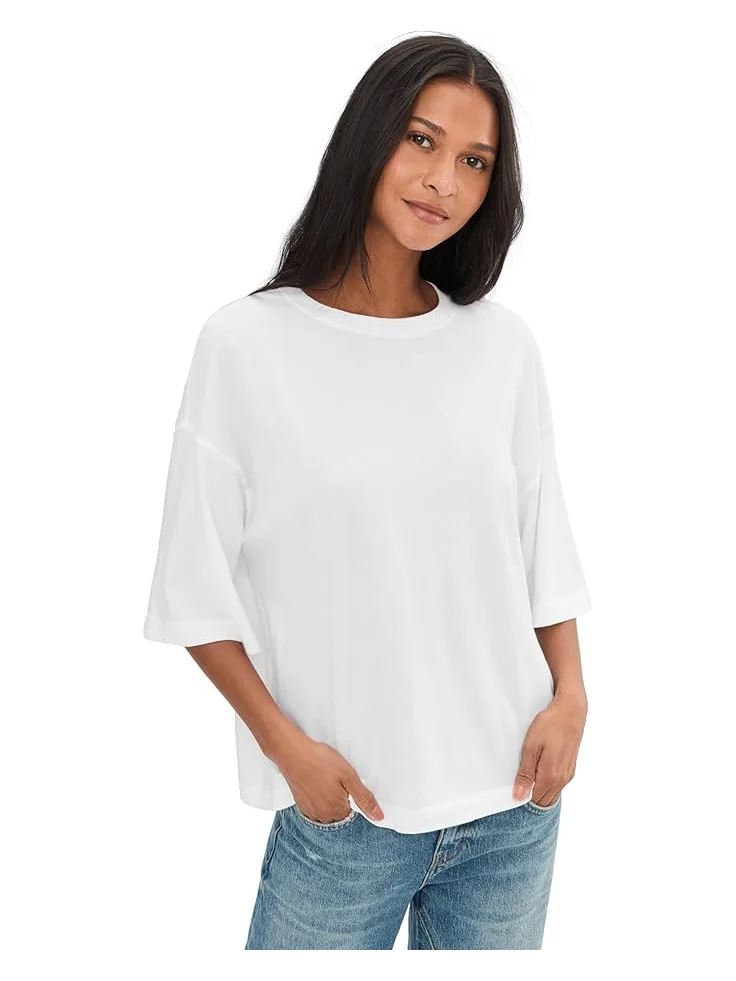 Женская футболка Free People We The Free Perfect Oversized — изображение 1 из 5, белый