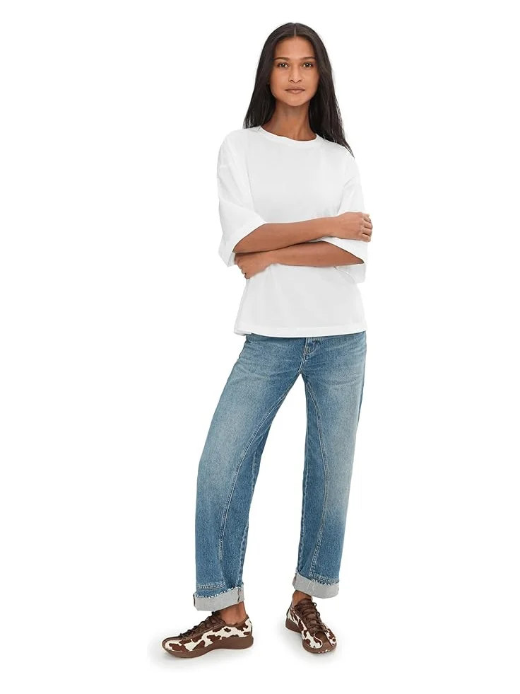 Женская футболка Free People We The Free Perfect Oversized — изображение 2 из 5, белый