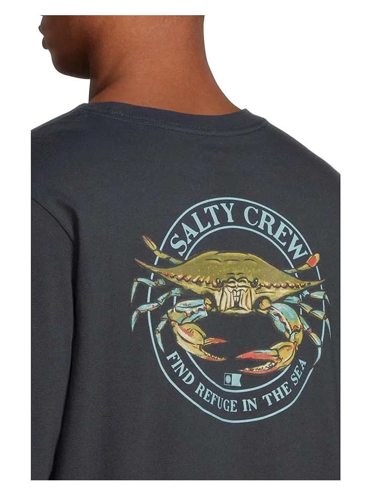 Мужская футболка с длинным рукавом Salty Crew Jimmy — изображение 4 из 5, темно-синий