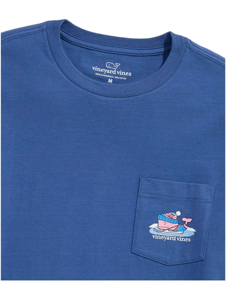 Мужская футболка с длинным рукавом Vineyard Vines Pond Hockey Whale Pocket — изображение 3 из 4, лунный блеск