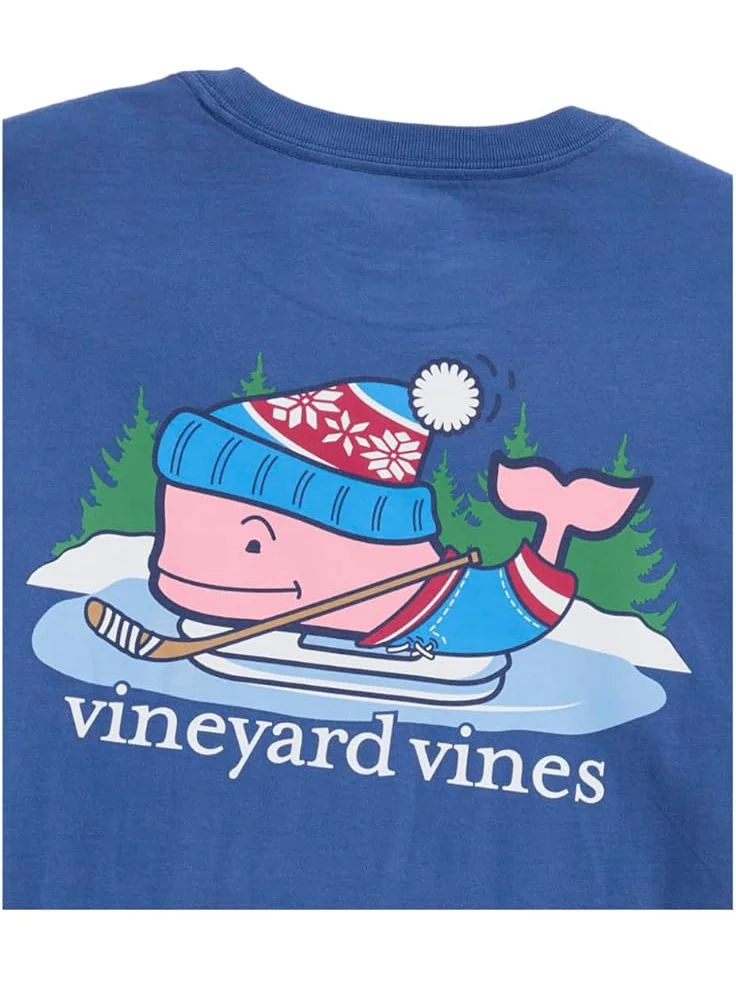 Мужская футболка с длинным рукавом Vineyard Vines Pond Hockey Whale Pocket — изображение 4 из 4, лунный блеск