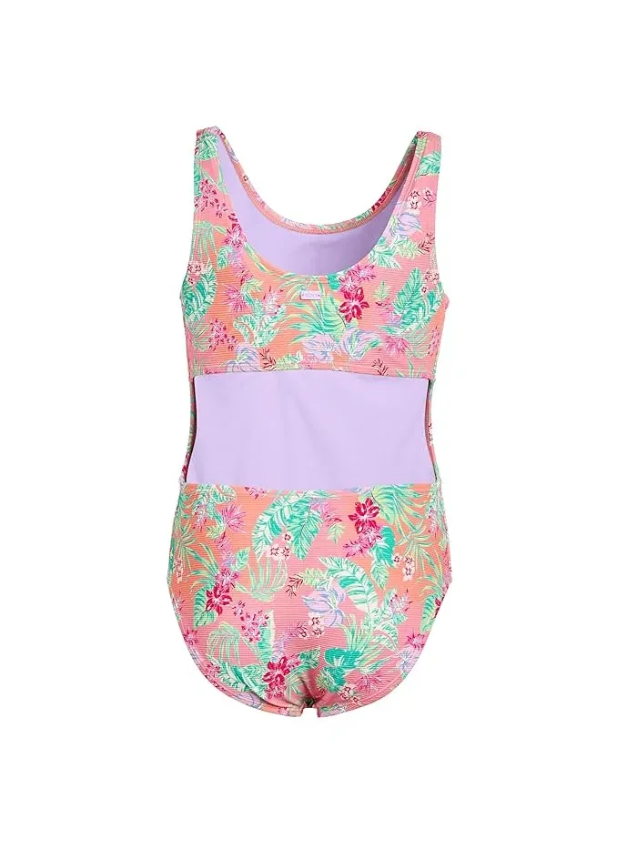 Купальник слитный Coastal Breeze Roxy Kids — изображение 2 из 3, розовый