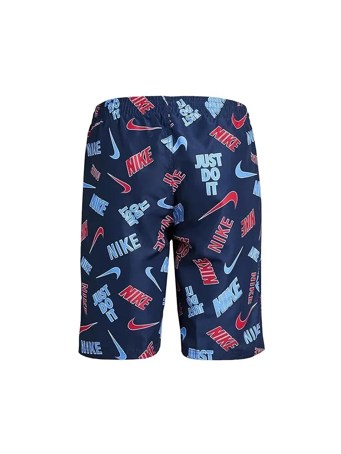 Плавки Nike Kids Airbrush All Over Print 7" Brief Lined Volley — изображение 2 из 3, синий/красный