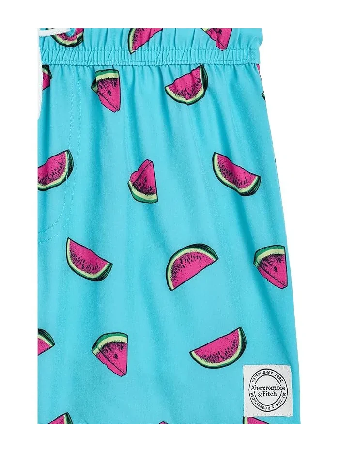 Плавки Core Poly с принтом Abercrombie Kids, Aquarius — изображение 3 из 3, синий