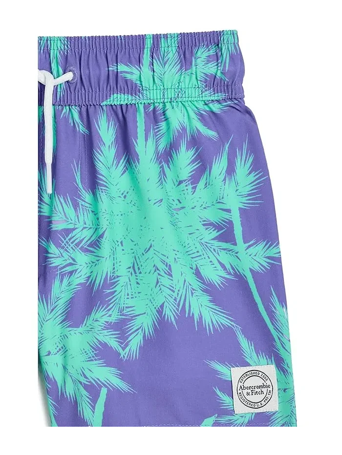 Плавки Core Poly Swim Trunks abercrombie kids — изображение 3 из 3, фиолетовый