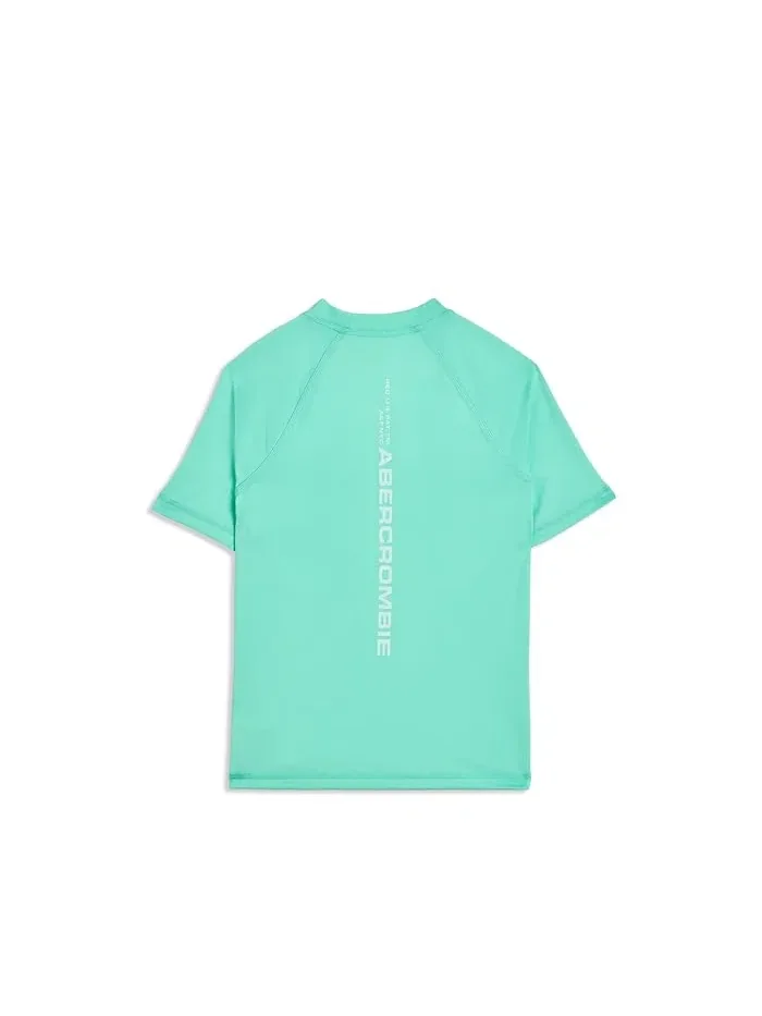Рашгард Core Short Sleeve abercrombie kids — изображение 2 из 3, пляжное стекло