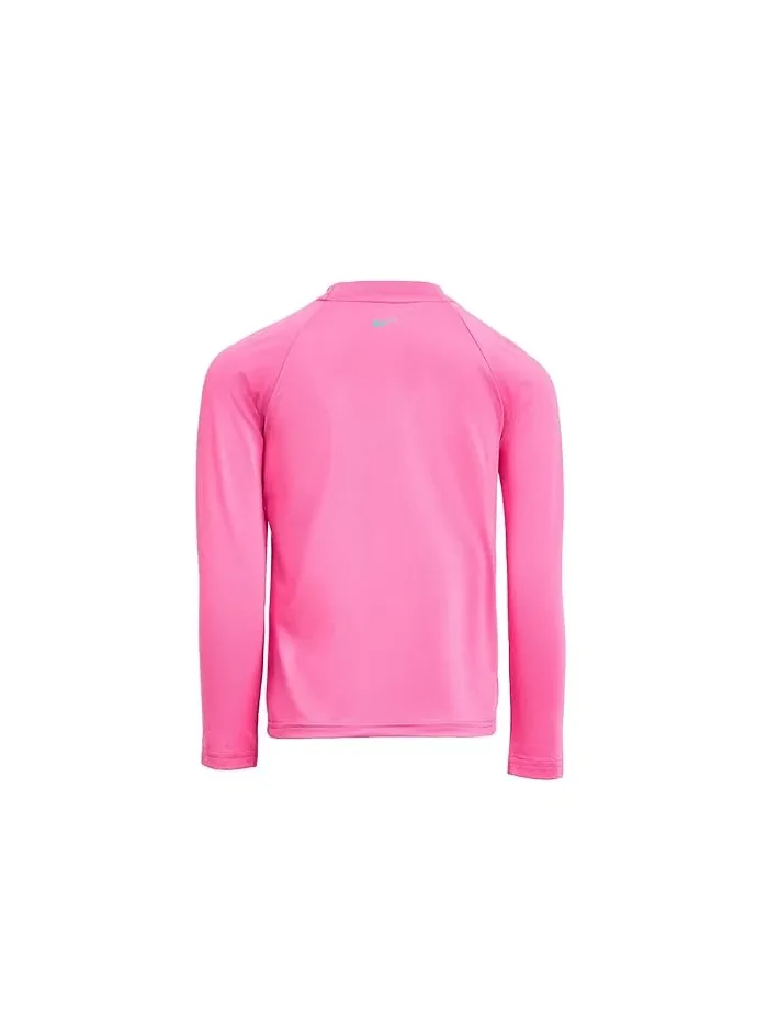 Футболка с длинным рукавом Dri-Fit UV Nike Kids — изображение 2 из 3, розовый