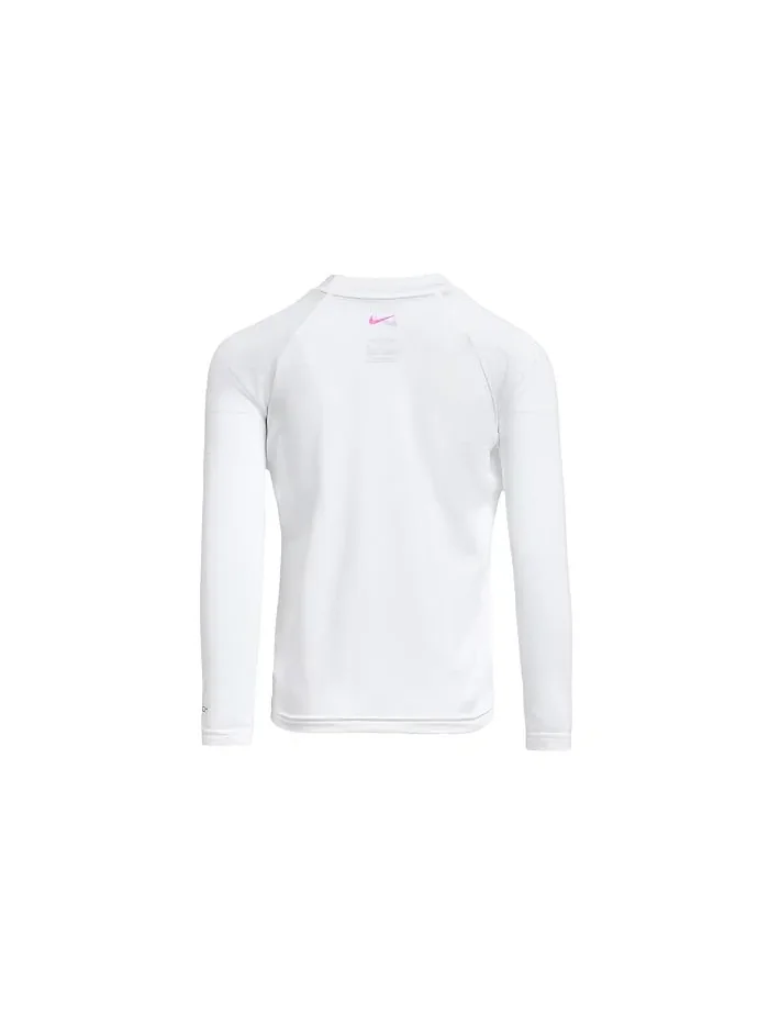 Футболка с длинным рукавом Dri-Fit UV Nike Kids — изображение 2 из 3, белый
