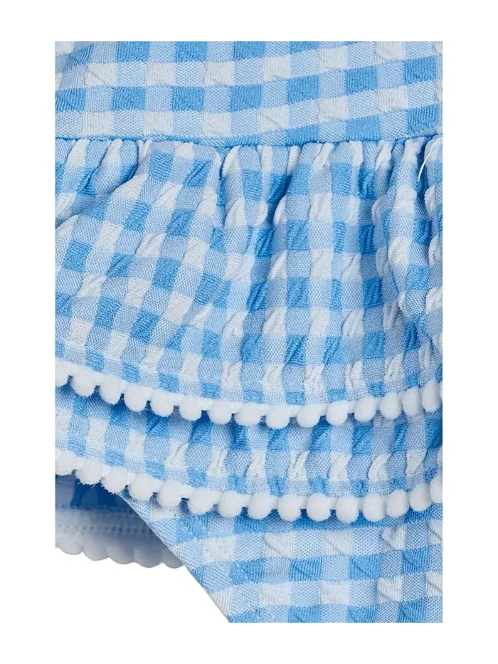 Купальник с юбкой Seaside Gingham Skirt Swimsuit Snapper Rock Kids — изображение 3 из 3, синий