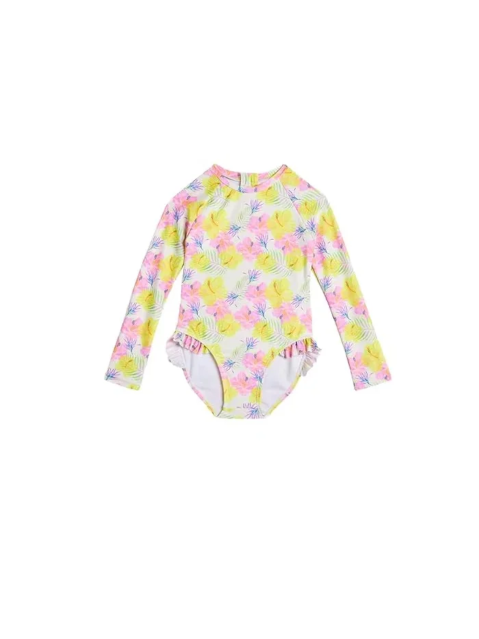 Купальник слитный с оборкой Aloha Vacay Recycled Leg Frill Surf Suit Snapper Rock Kids