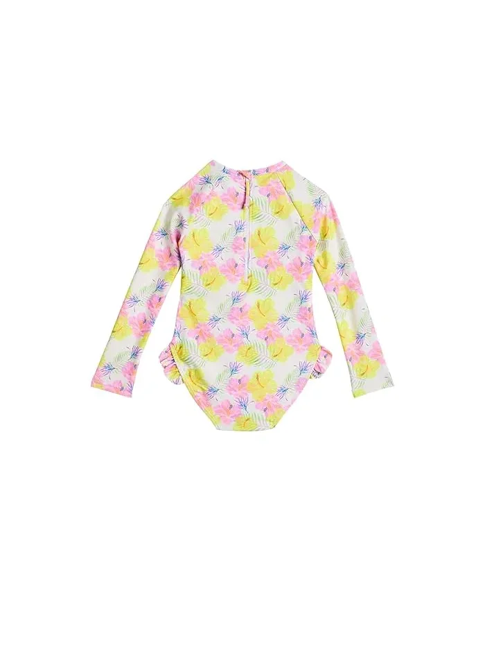 Купальник слитный с оборкой Aloha Vacay Recycled Leg Frill Surf Suit Snapper Rock Kids — изображение 2 из 3, мульти