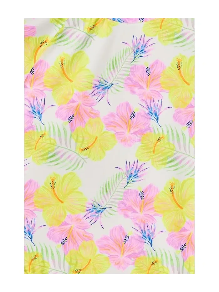 Купальник слитный с оборкой Aloha Vacay Recycled Leg Frill Surf Suit Snapper Rock Kids — изображение 3 из 3, мульти