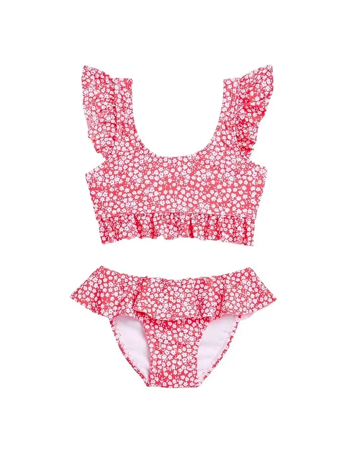 Купальник бикини Ditsy Bloom Frilled Crop Snapper Rock Kids