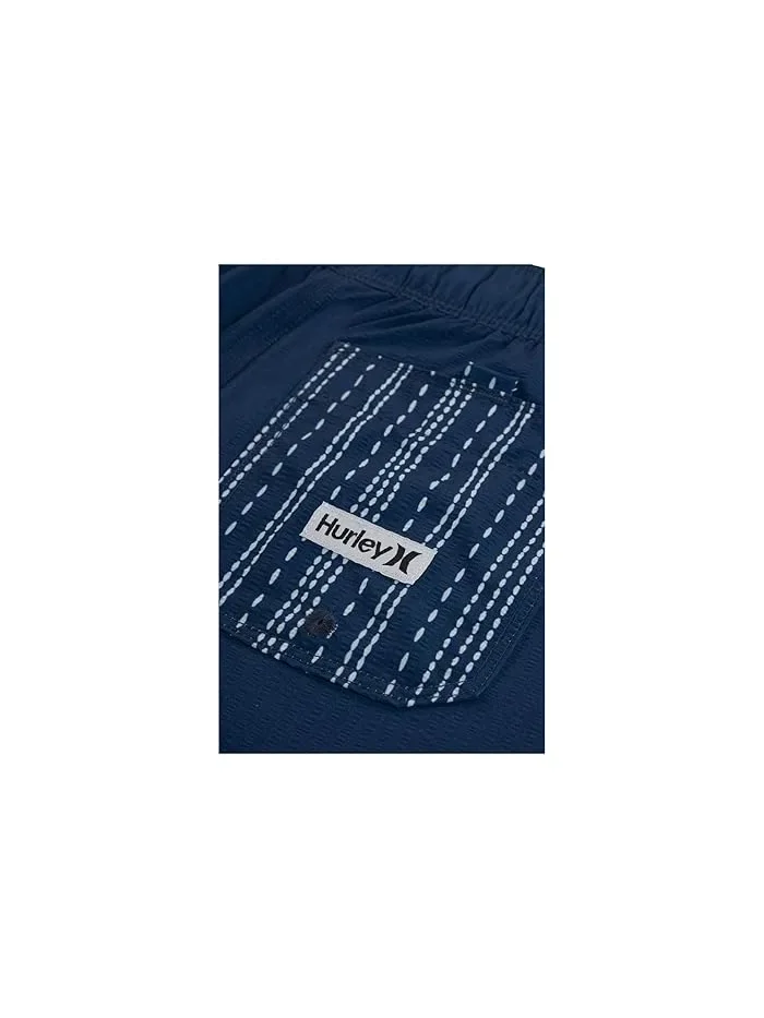 Плавки на резинке Panel Seersucker Pull-On Swim Trunks Hurley Kids — изображение 4 из 4, синий