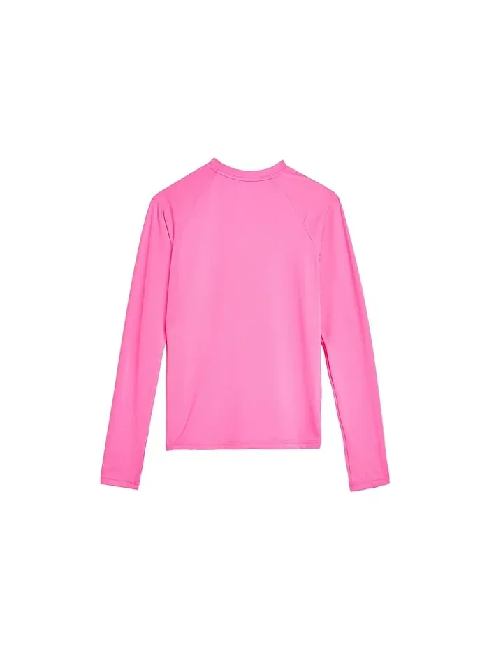 Рашгард Nike Kids Hydroguard Dri-Fit UV Long Sleeve Top — изображение 2 из 3, розовый