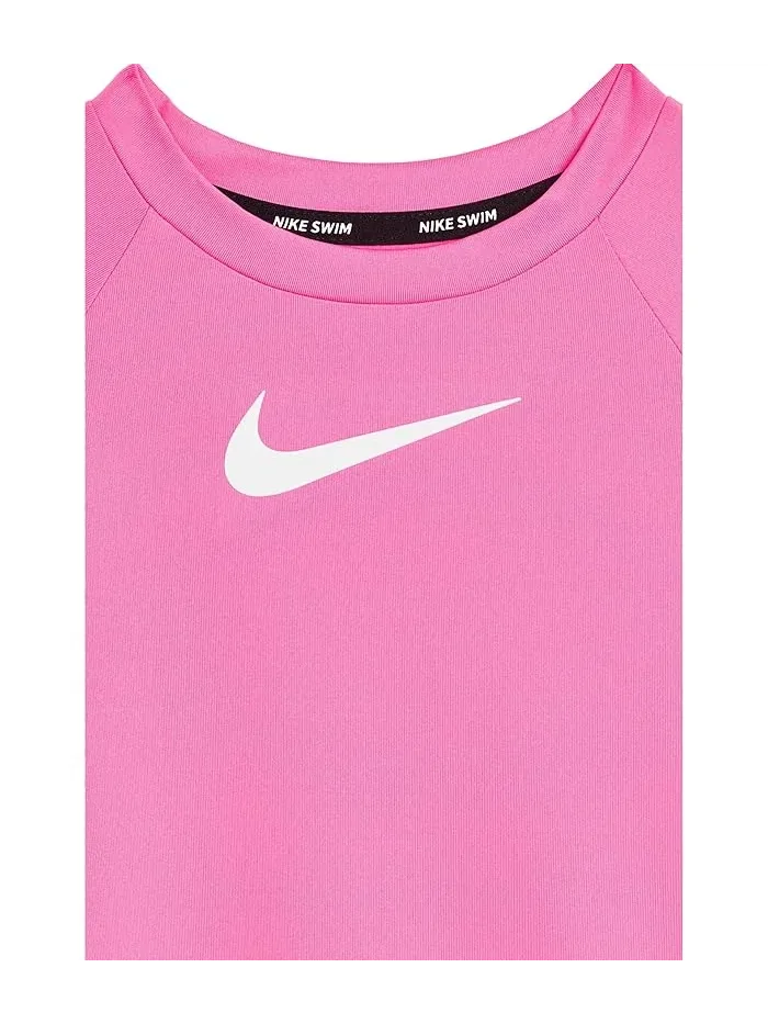 Рашгард Nike Kids Hydroguard Dri-Fit UV Long Sleeve Top — изображение 3 из 3, розовый