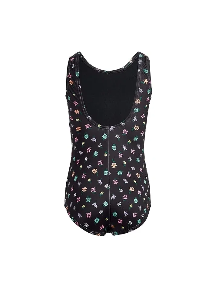 Купальник слитный U-Back Crafted Blooms Nike Kids — изображение 2 из 3, черный