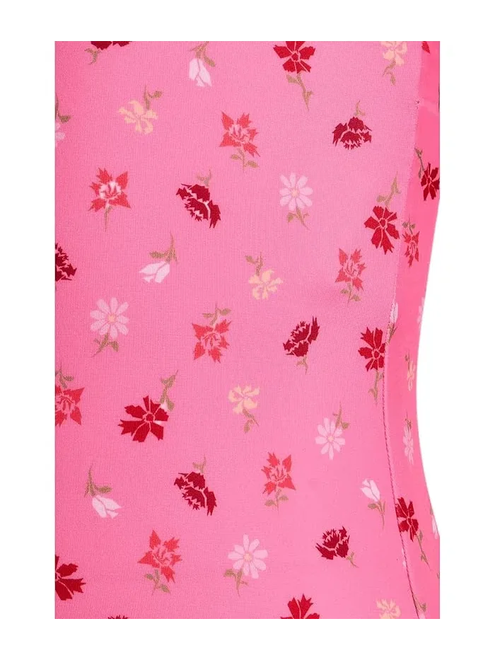Купальник U-Back Crafted Blooms Nike Kids — изображение 3 из 3, розовый