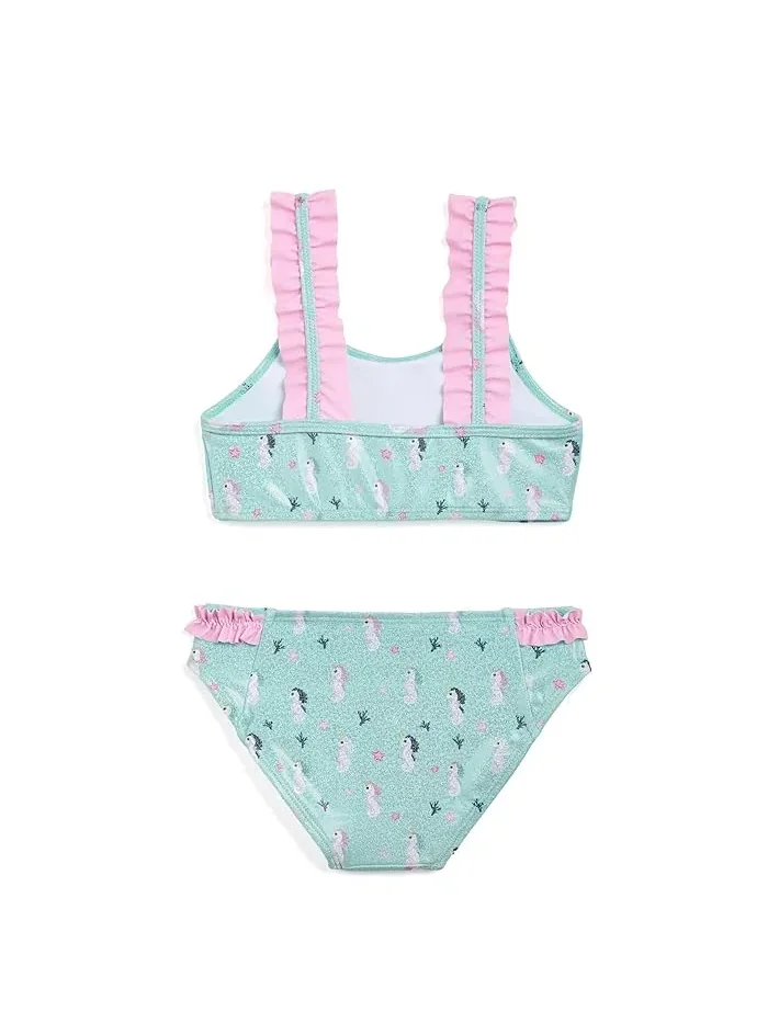 Купальник двухкомпонентный с морским коньком Seahorse Two-Piece Swimsuit Deux par Deux — изображение 2 из 3, черный